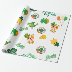 Festliches St. Patrick's Day Wrapping Paper Geschenkpapier