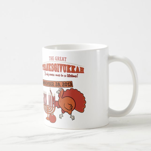 Festliches 'Thanksgivukkah Kaffeetasse (Rechts)