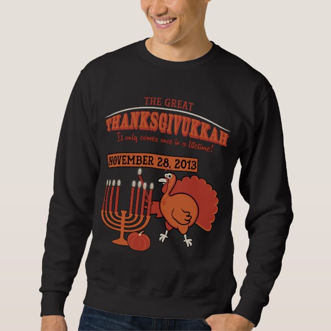 Festliches 'Thanksgivukkah Sweatshirt (Vorderseite)