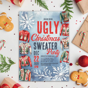 Festliches Ugly Christmas Sweater Party Einladung