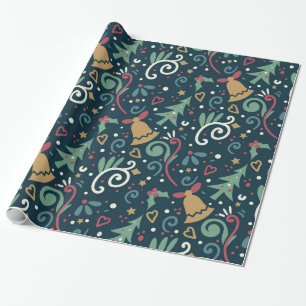 Festliches Weihnachten Whimsical Rustikal Modernes Geschenkpapier