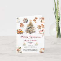 Festliches Weihnachtsfest im Wasserfarben - Party