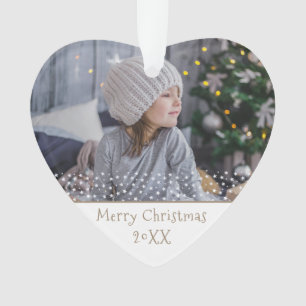 Festliches Weihnachtsfest Keepake Foto Ornament