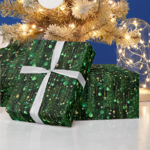 Festliches Weihnachtsgebälk Geschenkpapier
