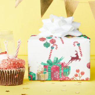 Festliches Weihnachtsgeschenkpapier Geschenkpapier