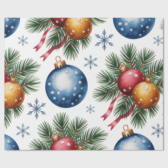 Festliches Weihnachtspapier Geschenkpapier (Flach)