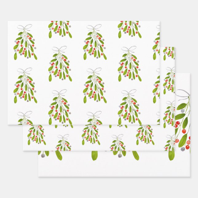 Festliches Weihnachtspapier! Geschenkpapier Set (Set)