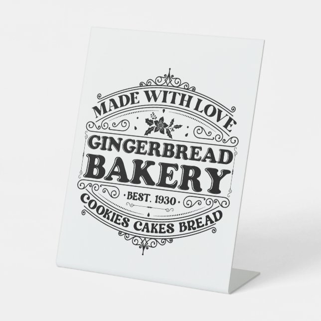 Festmastgingerbäckerei Sockelschild (Vorderseite)