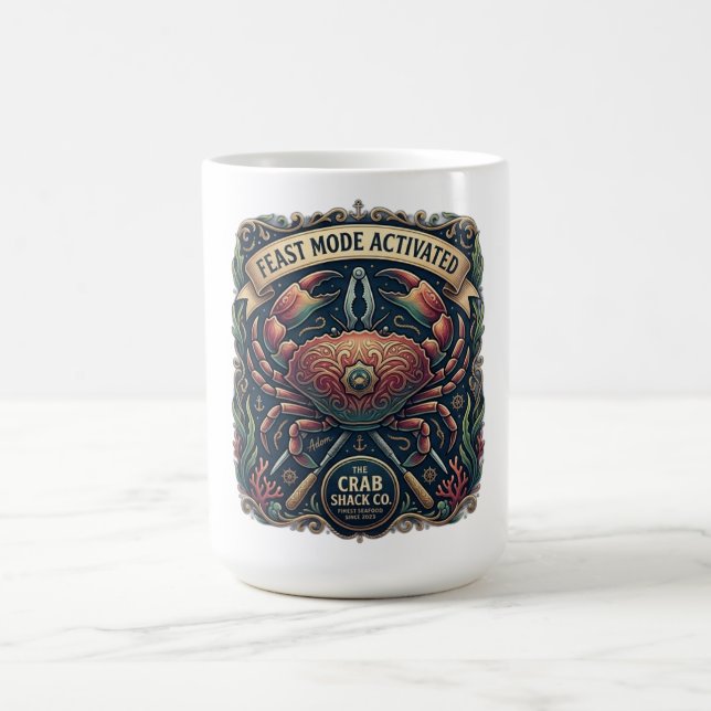 Festmodus Aktiviert Langarm Kaffeetasse (Mittel)