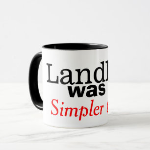 Festnetz war eine einfachere Zeit Retro-Telefon-Ta Tasse