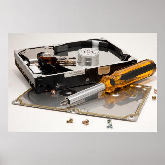 Festplatte demontiert poster (Vorne)