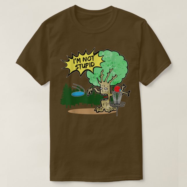 Festplattengolf ist kein dummer Baum T-Shirt (Design vorne)