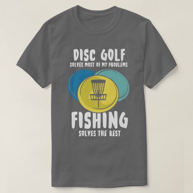 Festplattengolfdesign für Frisbee Player löst Prob T-Shirt (Design vorne)