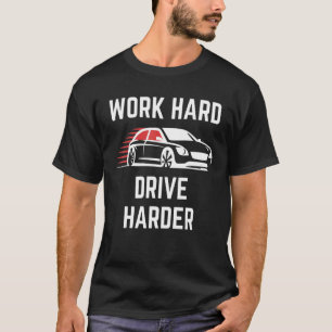 Festplattenlaufwerk mit härterem Race Car T-Shirt
