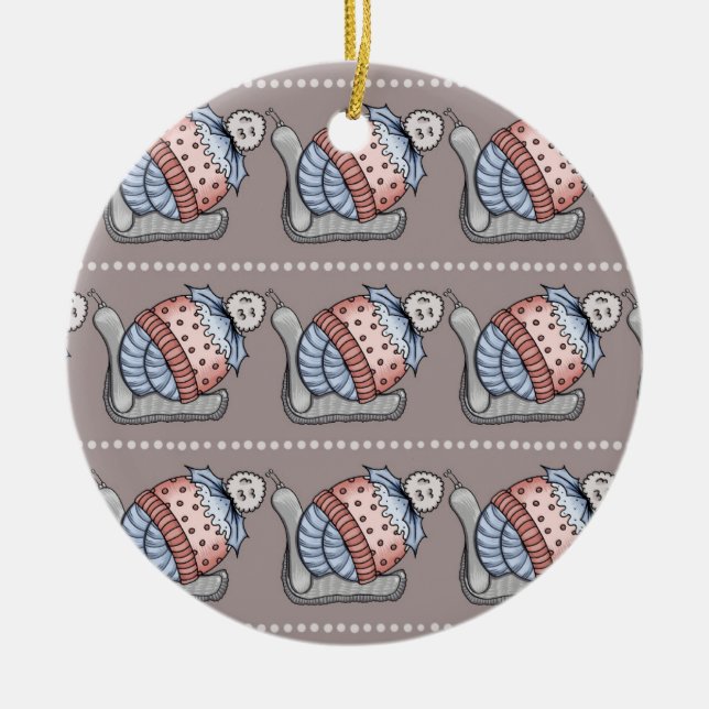 Festpudding Keramik Ornament (Vorne)