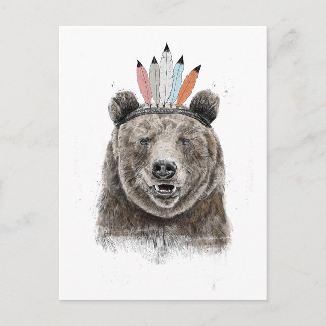 Festspielbär Postkarte (Vorderseite)