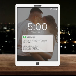 Feststellbildschirm für Mobiltelefone Einladung