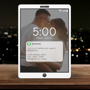Feststellbildschirm für Mobiltelefone Einladung