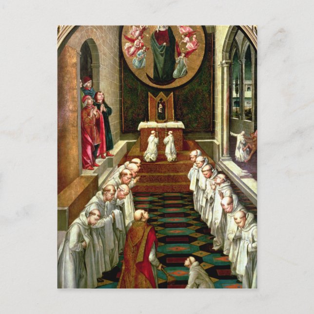 Feststellung der Jungfrau in eine Gemeinschaft Postkarte (Vorderseite)