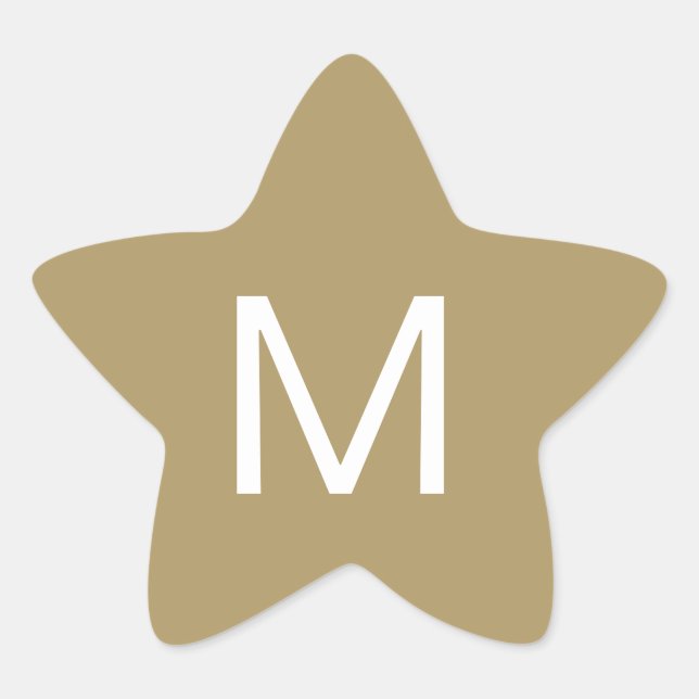 Feststern-Anfangskleber Stern-Aufkleber (Vorderseite)