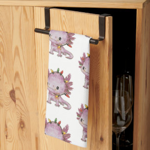 Feststoff Axolotl Geschirrtuch