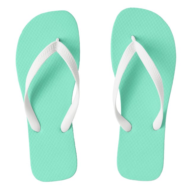 Feststoff, Minze, grün Flip Flops (Fußbett)