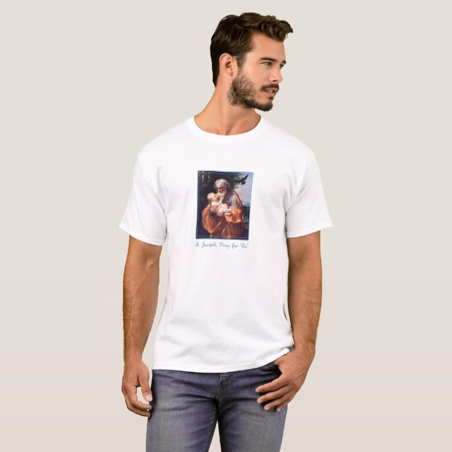 Festtag des hl. Josef mit Säugling Jesus T-Shirt (Vorne ganz)
