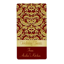 Festtage Damask Küche Leckerei Backetikett