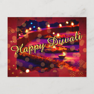 Festtagsgruß Diwali Feiertagspostkarte