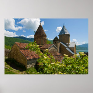Festung Ananuri Landschaftlich Poster