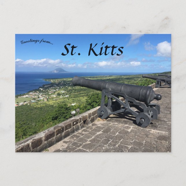 Festung Brimstone Hill St Kitts Postkarte (Vorderseite)