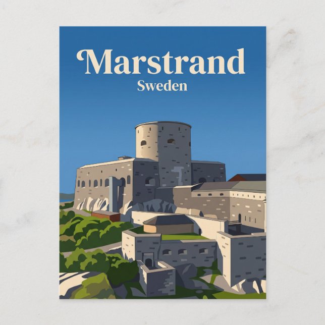 Festung Carlsten Schweden Postkarte (Vorderseite)