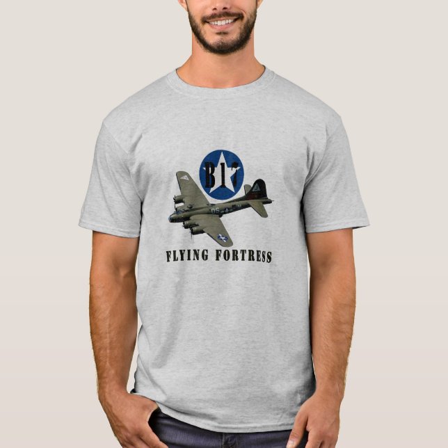 Festung des Fliegen-B17 T-Shirt (Vorderseite)