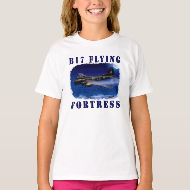 Festung des Fliegen-B17 T-Shirt (Vorderseite)