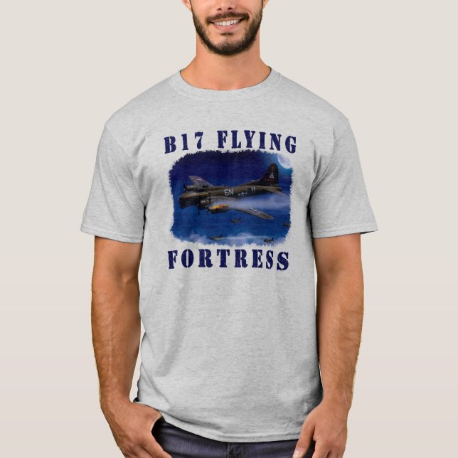 Festung des Fliegen-B17 T-Shirt (Vorderseite)