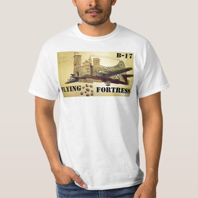Festung des Fliegen-B-17 T-Shirt (Vorderseite)