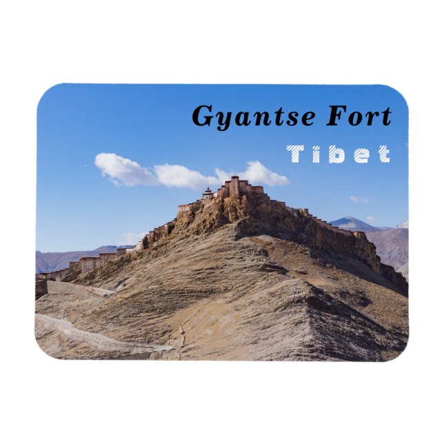 Festung Gyantse Dzong - Tibet Magnet (Horizontal)
