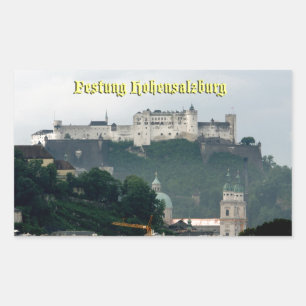 Festung Hohensalzburg, Salzburg, Österreich Rechteckiger Aufkleber