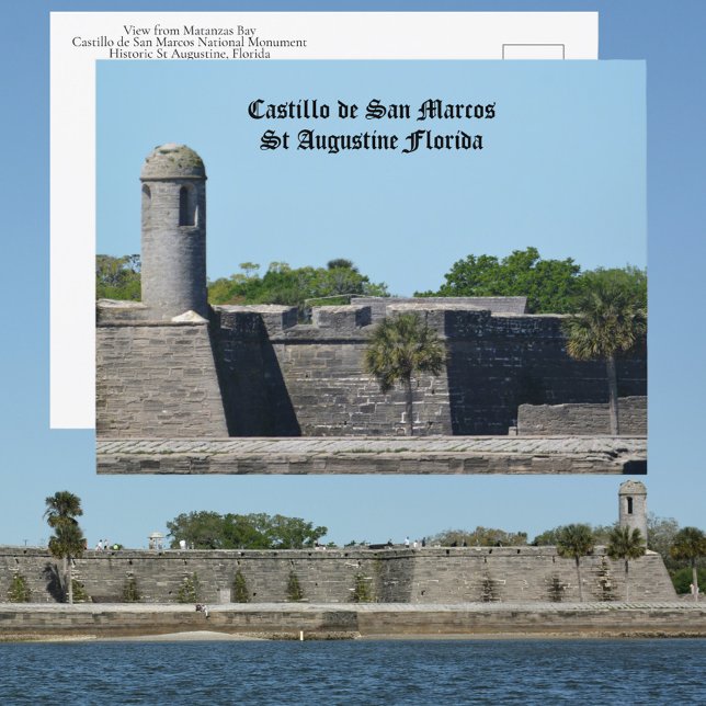 Festung St. Augustine FL Castillo de San Marcos Postkarte (Von Creator hochgeladen)