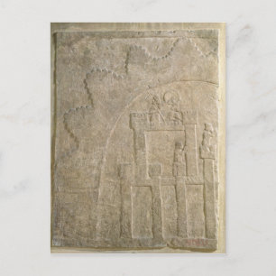Festung unter Belagerung, aus Nimrud, Irak Postkarte