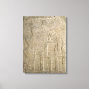 Festung unter Belagerung, von Nimrud, der Irak Leinwanddruck