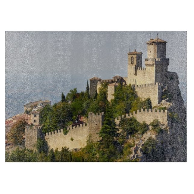 Festung von Città Di San Marino, Italien Schneidebrett (Vorderseite)