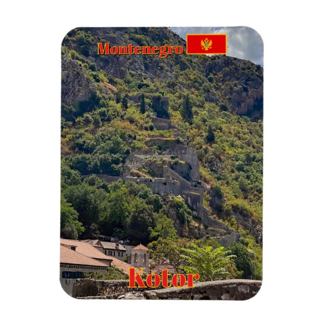 Festungen Kotor, Montenegro - Reise Magnet (Vertikal)