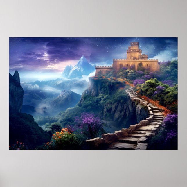 Festungsburg Sonstiges Dimension Fantastisch Poster (Vorne)
