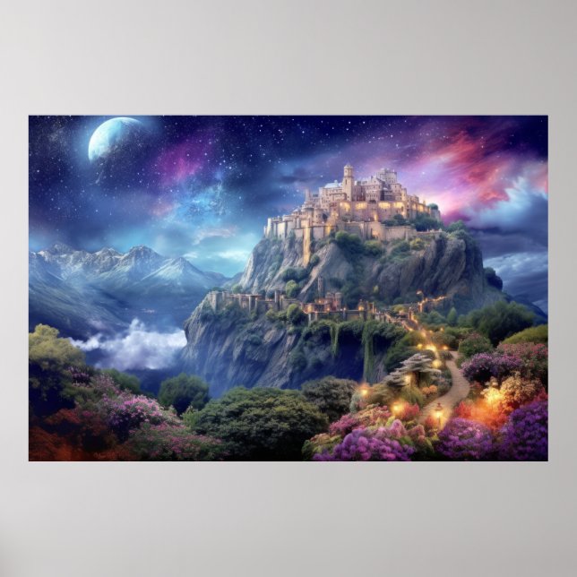 Festungsburg Sonstiges Dimension Fantastisch Poster (Vorne)