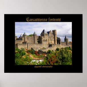 Festungspposter der Carcassonne Poster