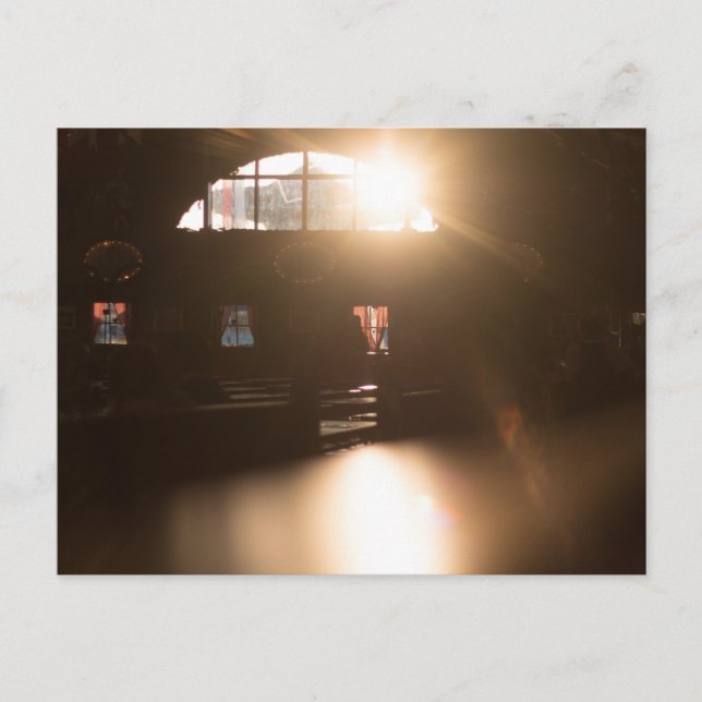 FESTZELT FURCH HAAGER HERBSTFEST BEI ABENDSONNE POSTKARTE (Vorderseite)