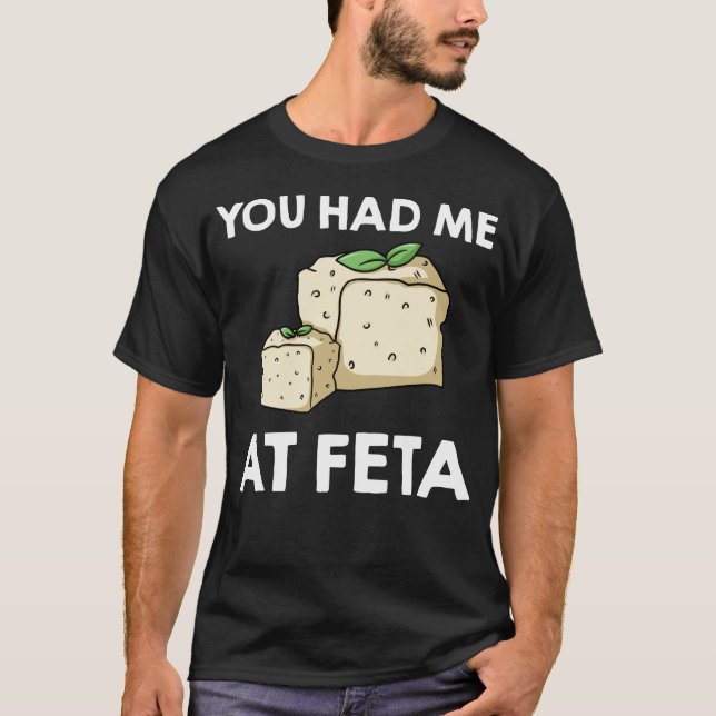 Feta Käse Geschenk Griechen Griechenland Griechisc T-Shirt (Vorderseite)