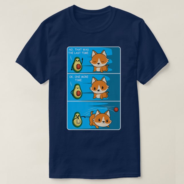 Fetch Avocado Funny oder Friendly Person T-Shirt (Design vorne)