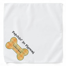 Fetchin" in Flannel - Custom Fall Dog Bandana